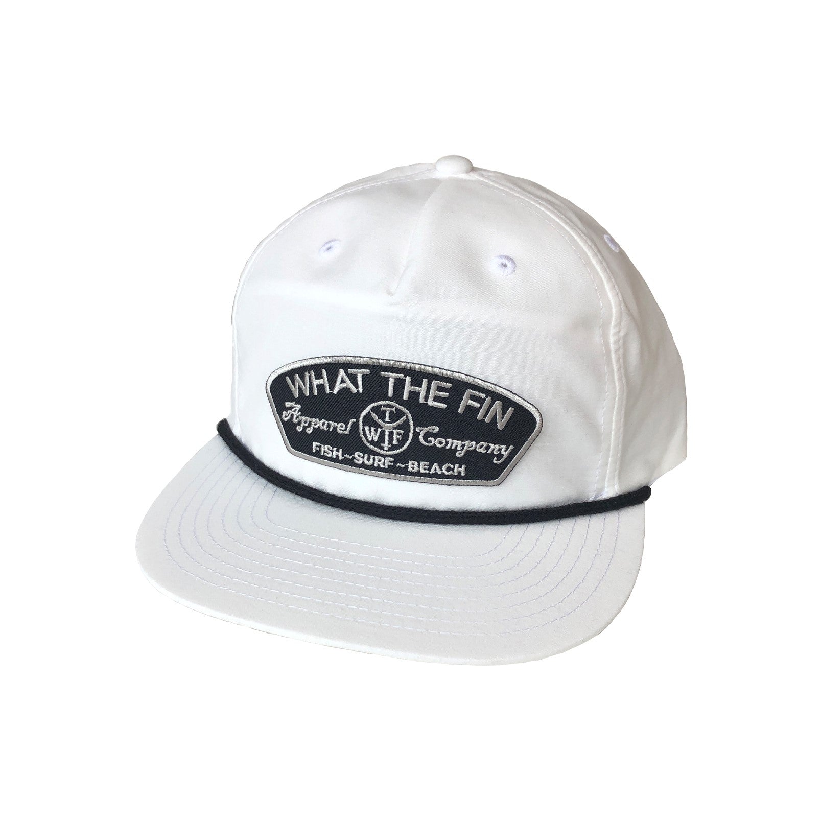 Apparel Co Patch Captain Flat Bill-Rope Hat W/B