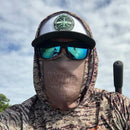 2 Tail Teal PVC Patch Trucker Hat W/B