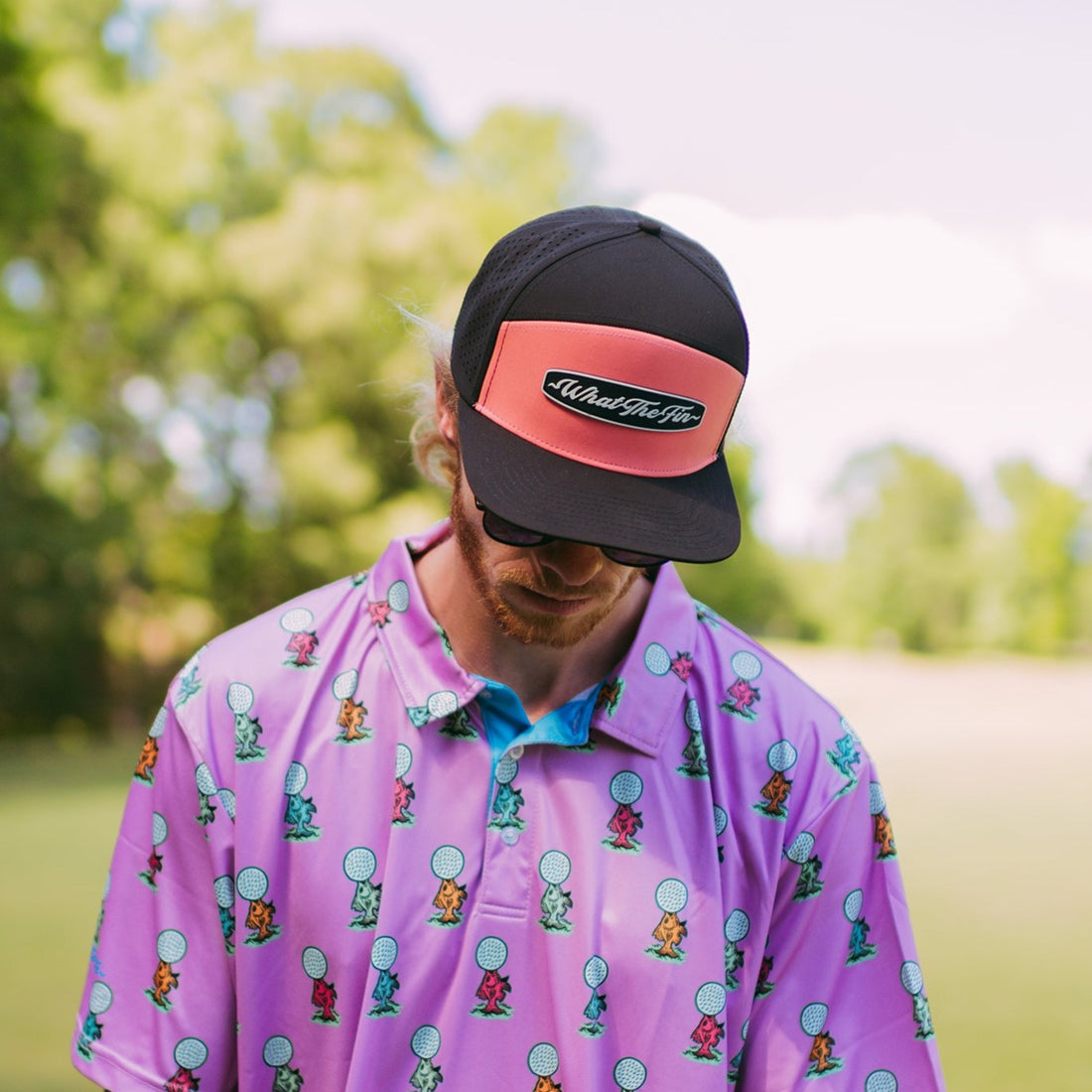 Hydro Shield Horizon Trucker Hat - Black/Coral (ID:H24)