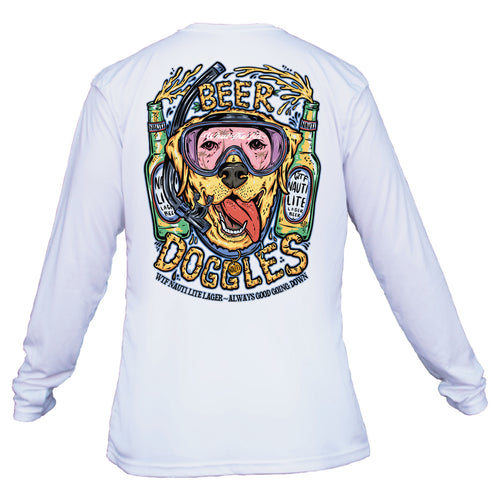 Beer Doggles Long Sleeve Performance Shirt