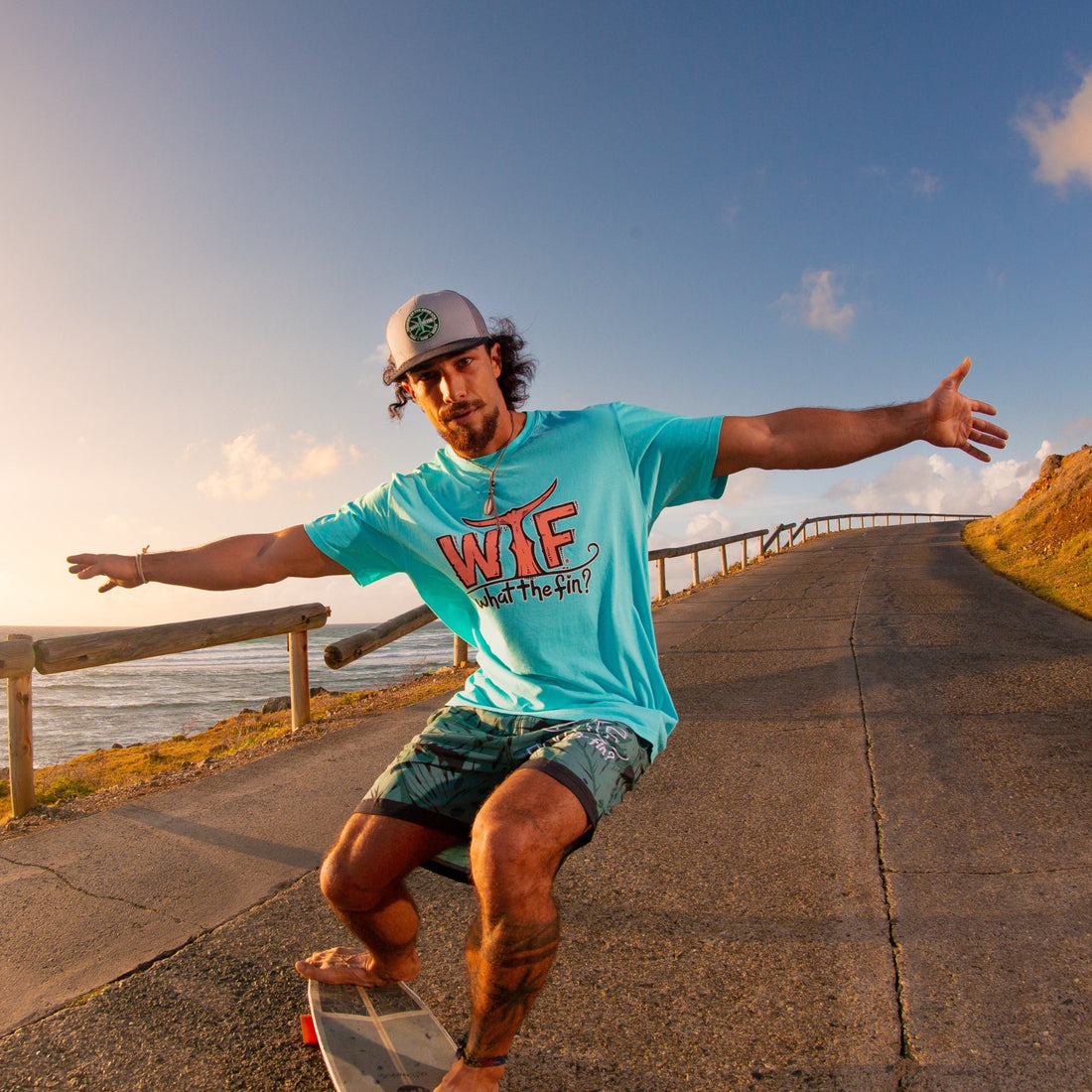 WTF Classic Coral Logo S/S Cotton Tee (ID:888)