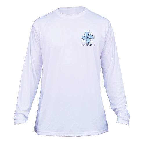 Drinkin Floatin (Lake) Long Sleeve Performance Shirt