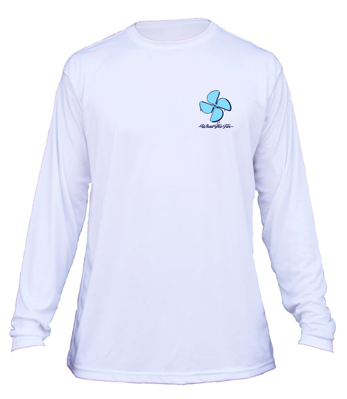 Drinkin Floatin (Salt) Long Sleeve Performance Shirt
