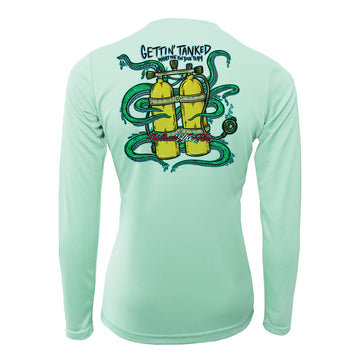 Gettin' Tanked Ladies V-Neck Performance