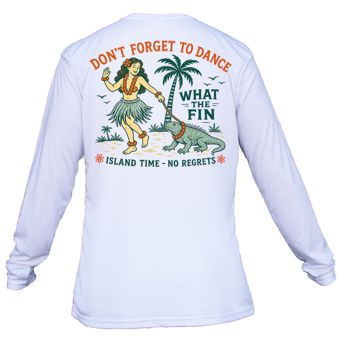 Hula Dance Long Sleeve Performance Shirt
