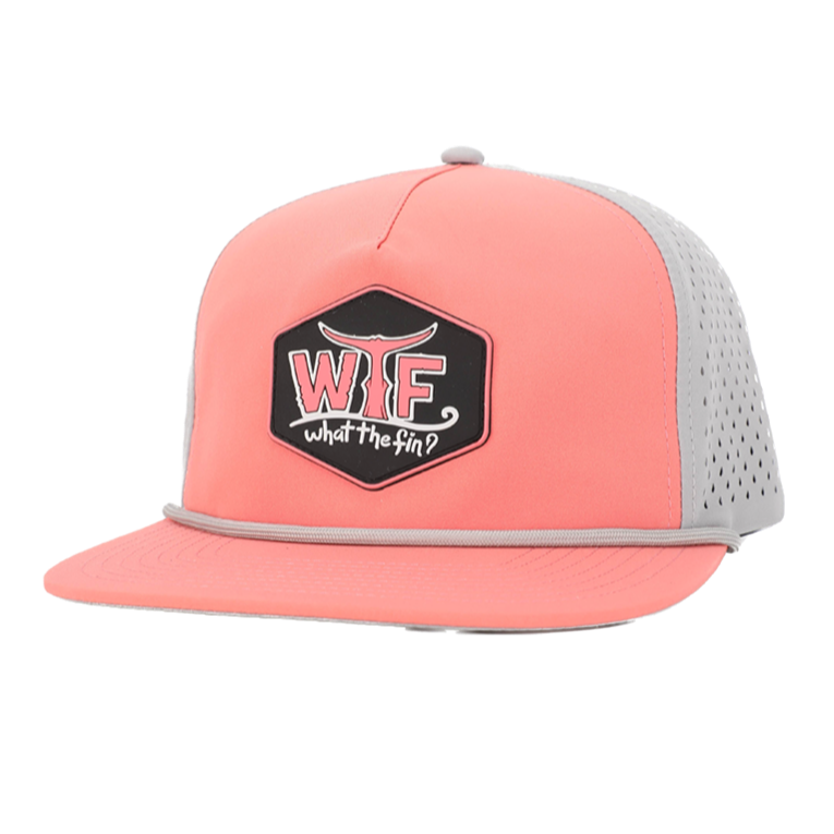 Hydro Hex Trucker Hat - Coral