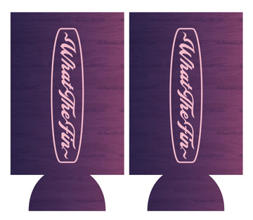 Limited Wordmark Shield Slim Can Koozie Lilac Water/Lt Purple