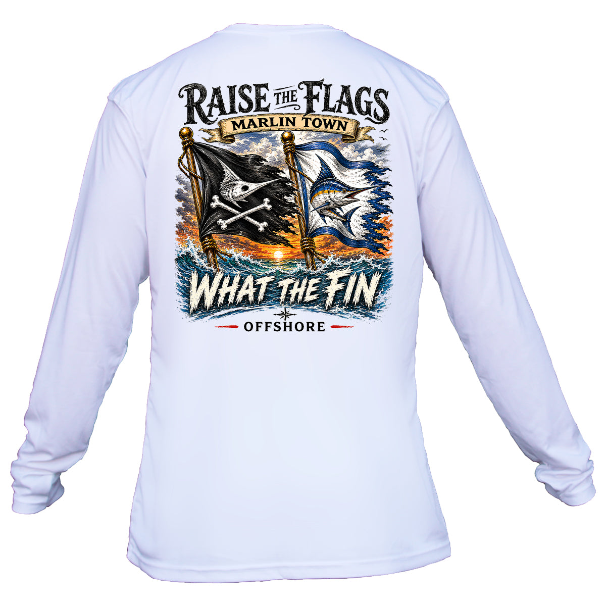 Raise The Flags Long Sleeve Performance Shirt