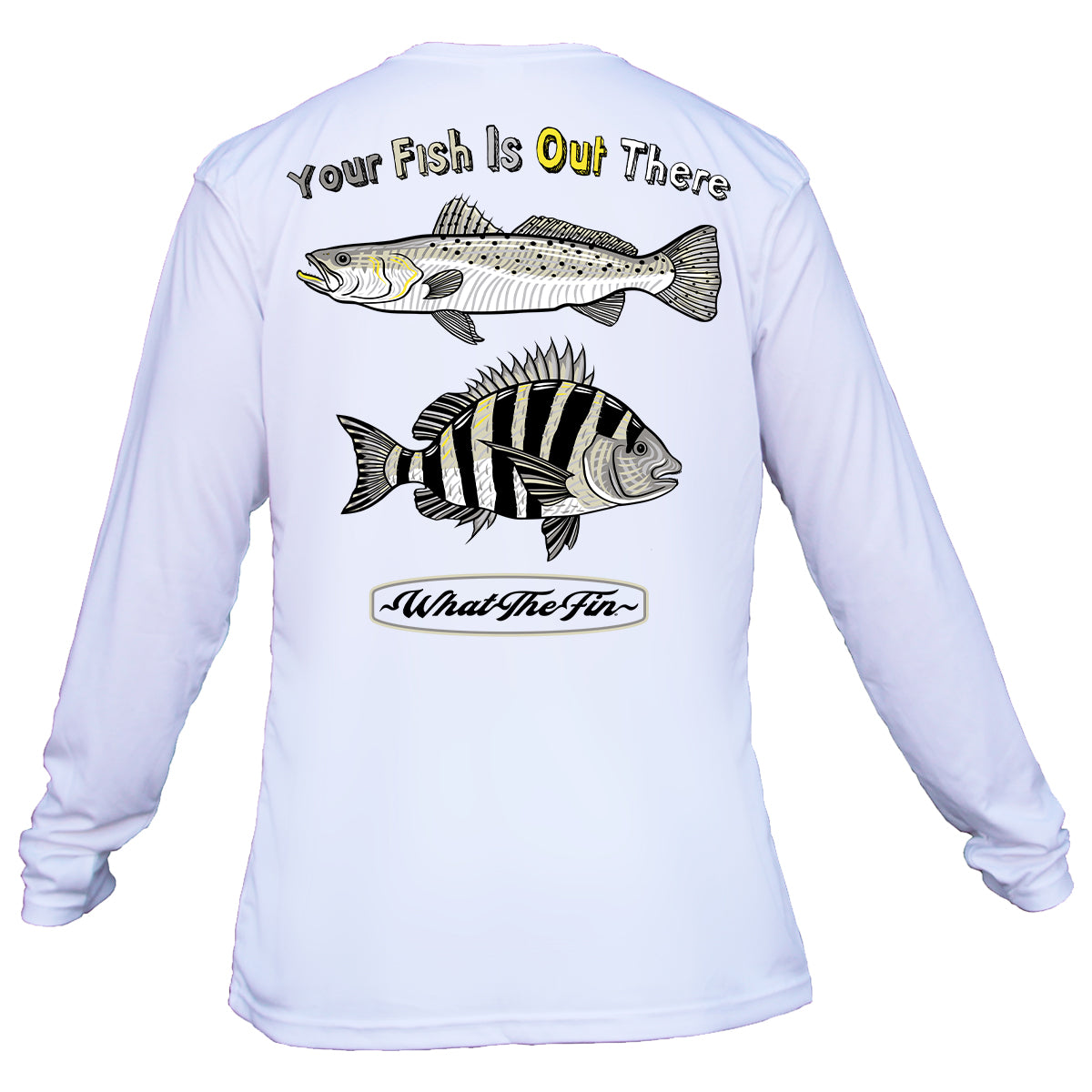 Speckled Sheepshead Long Sleeve Performance Shirt