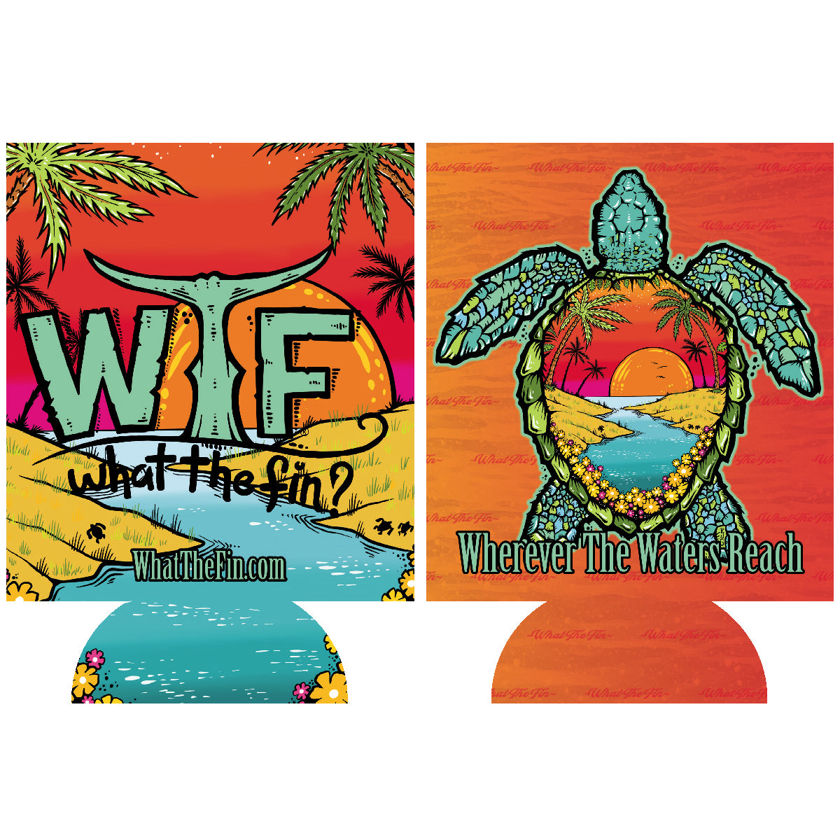 Turtle OI Koozie Orange