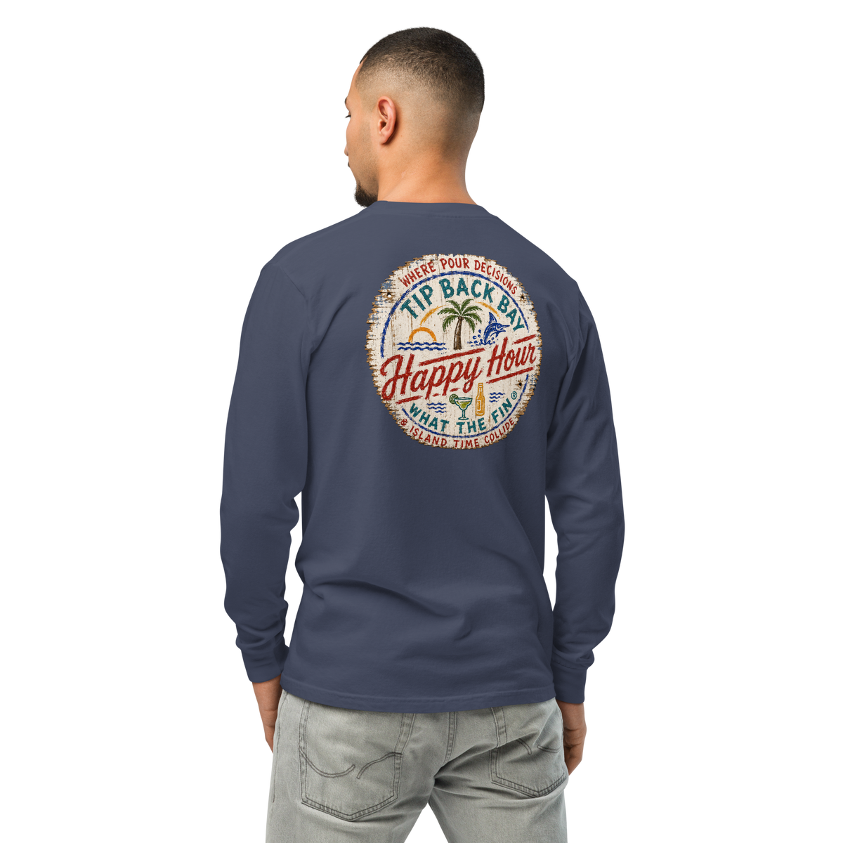 Tip Back Bay Long Sleeve Tee