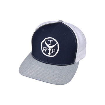 3D Trade Stamp Snapback Trucker Hat N/W/H