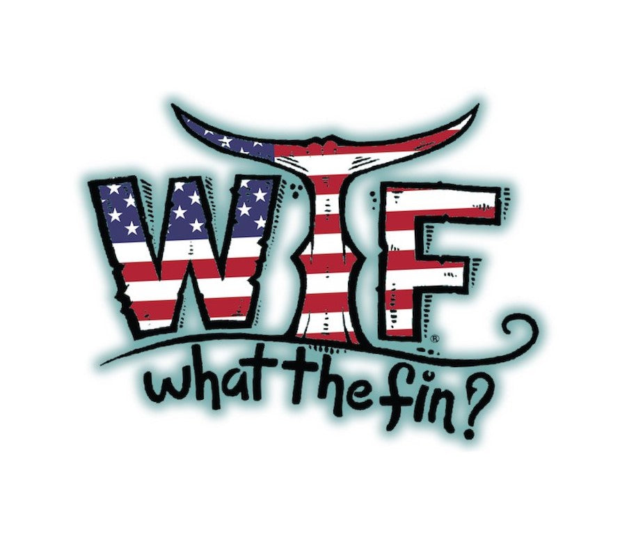 WTF Classic USA Logo Decal 5"