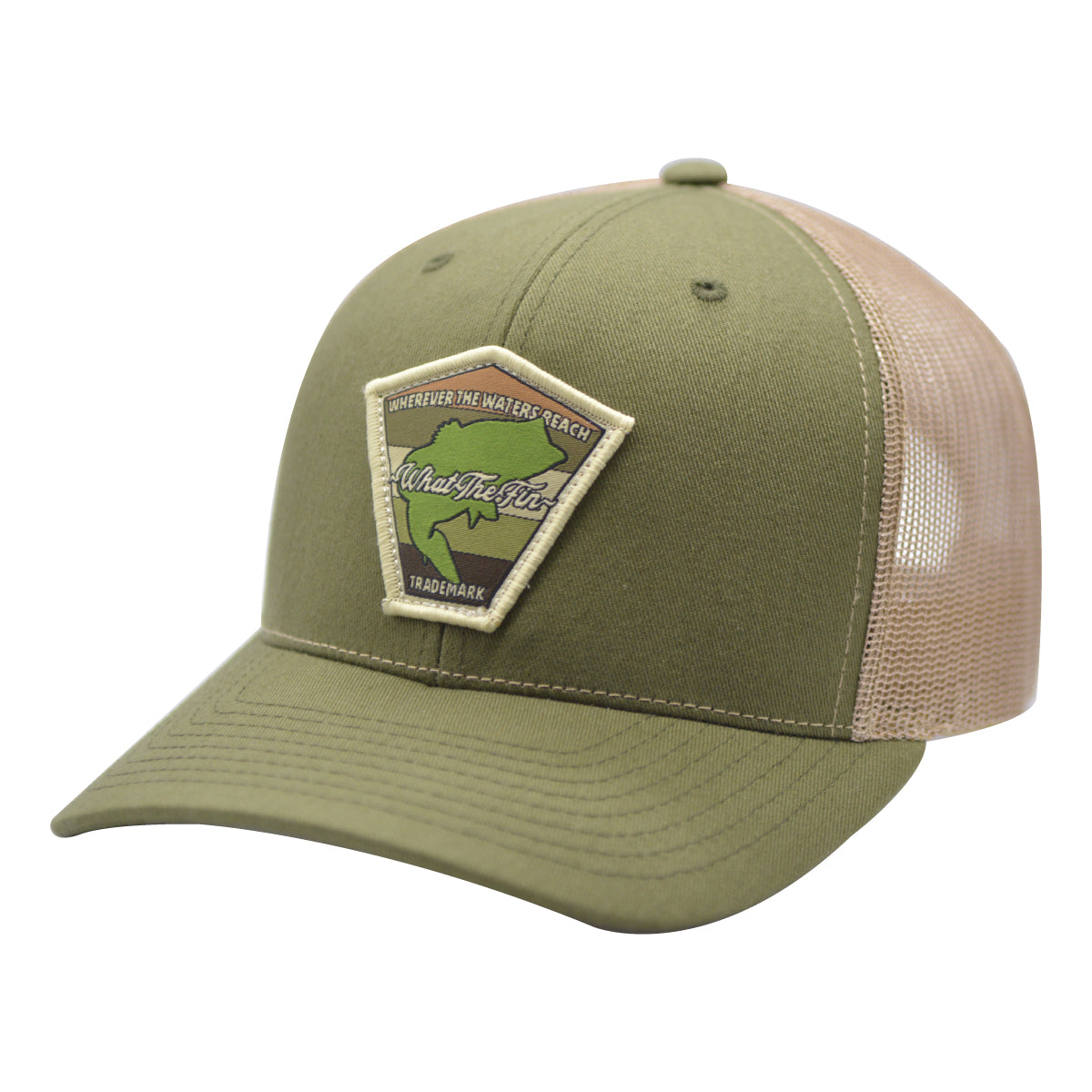 Founders Bass Trucker Hat (Pine/Tan)