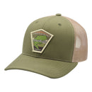 Founders Bass Trucker Hat (Pine/Tan)