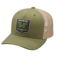 Freshwater Bass Trucker Hat (Pine/Tan)
