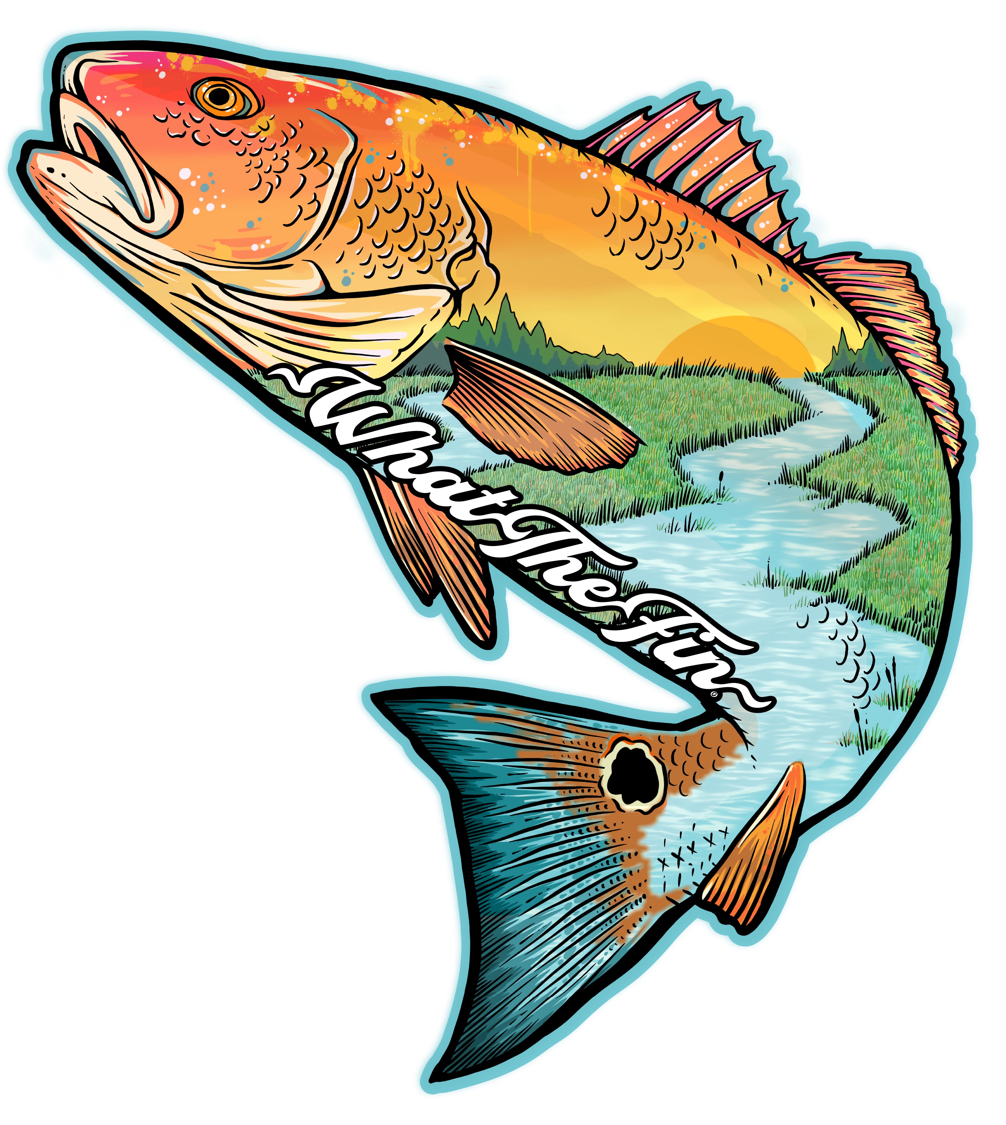 Redfish Sticker