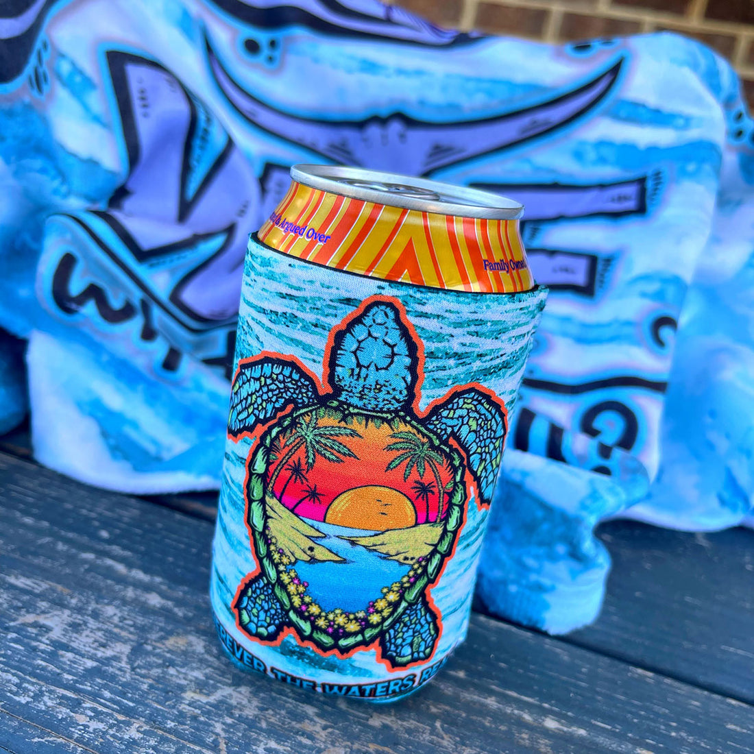 Turtle OI Koozie Blue (ID:I16)